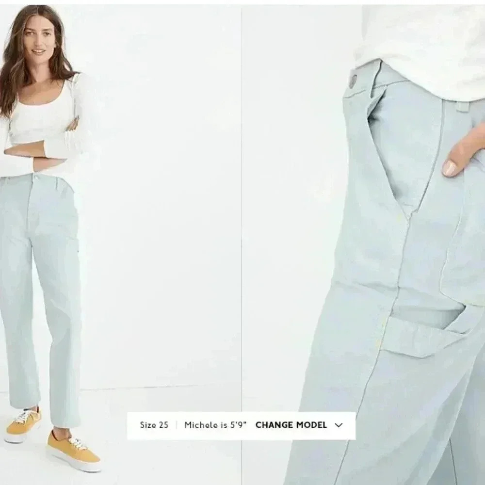 Madewell Carpenter Pants Size 32 Style AC151 Color Cool Fog